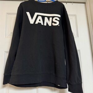 Vans Black Sweatshirt with White Logo